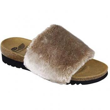 Scholl Willow Beige Slide Sandal, Arch Support for Women, Size 41 EU