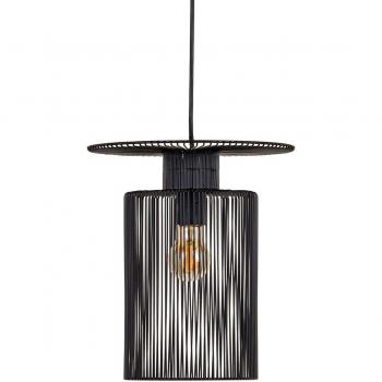 Illuminazione a sospensione 27 x 27 x 30,5 cm ferro nero Ø 27 cm