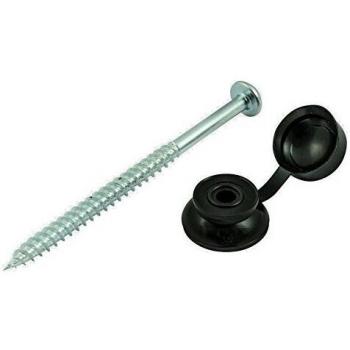Timco's Fixings for Corrugated Sheets in Black, 10 x 3 mm, Quantity of 50