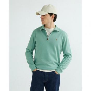 Men's Polo Ralph Lauren Long Sleeve Knit Half-Zip Verde S