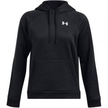 Sudadera de fitness Under Armour Fleece mujer negro con capucha