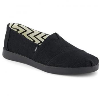 TOMS Black Women’s Alpargata Plus Slip-On, EU 42