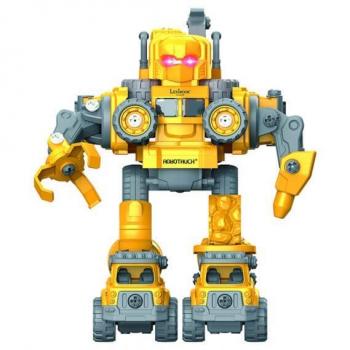Lexibook Robotruck 5 en 1 con Luces y Sonidos y 133 Piezas