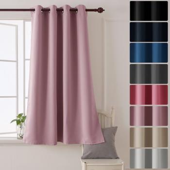 Deconovo Thermal Insulated Blackout Curtain 52x 63 Baby Pink