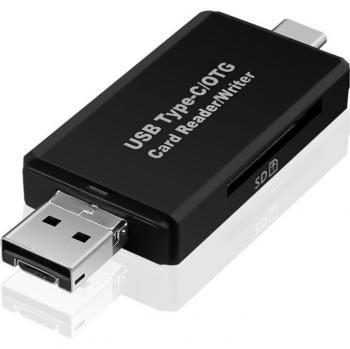 Micro SD en SD Kaartlezer USB-C Adapter