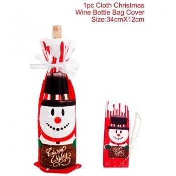 Set de Decoración para Botella de Vino de Navidad