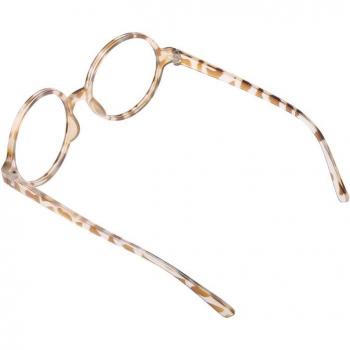 Star Power HP Men's Wizard Round Frame Shades, Black, One Size (2in Lens)