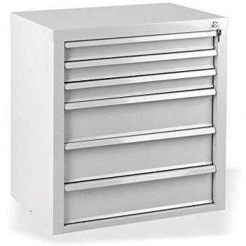 ADB MAMMUT Metallschrank lichtgrau 6 Schubladen 70,0 x 43,5 x 75,0 cm