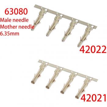Terminal de Cable Crimpado 50pcs Conector Macho/Hembra 6.35mm