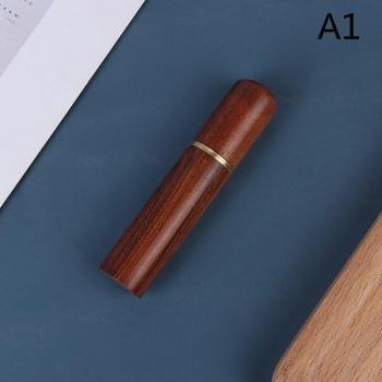 Mini Ebony Wood Toothpick Container