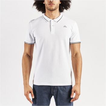Polo Kappa Ezio Uomo Manica Corta Bianco 3XL