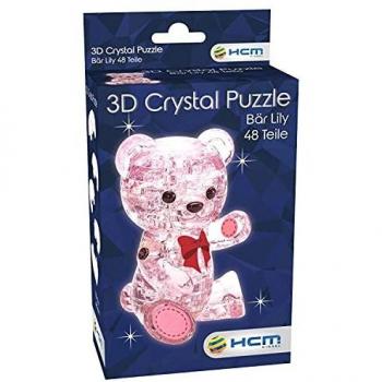 Puzzle di Cristallo 3D Orso Rosa