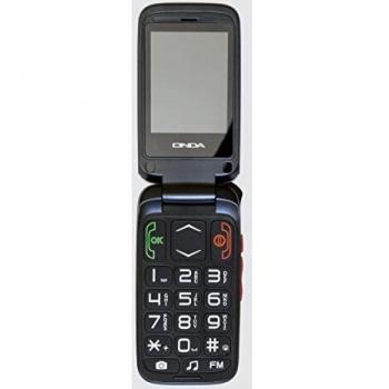 Onda F10 Lino Dual SIM Clamshell Mobile con Tasti Grandi, Vivavoce e Tasto SOS Radio FM Italiano Red