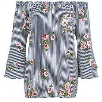 Camicia Casual Lascana Donna in Verde, Rosa e Bianco
