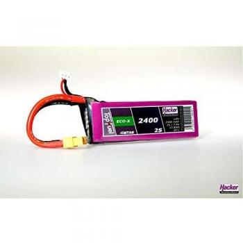 Hacker 7.4 V 2400 mAh LiPo Batteria Softcase XT60