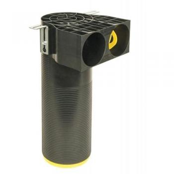 Manchette Optiflex Longue D125 Coudée à 90° avec 2 Piquages pour Conduit D90