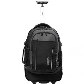 Mochila TOTTO Boroz con ruedas, Negro/Gris