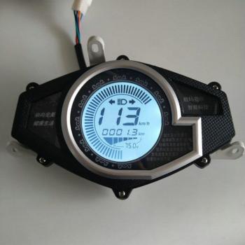 Velocímetro para scooter eléctrico y bicicleta, pantalla LCD, 48V a 96V, con indicador de batería y señal de giro, fondo blanco