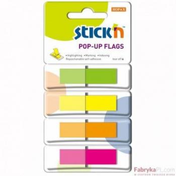 Value Stickn PopUp Flags 12mm 160 Tabs 4 Neon Colours