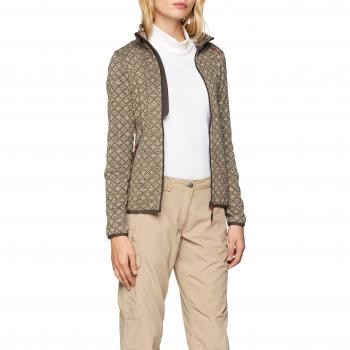 Sand‑Fleecejacke CMP für Damen – Arabica/Granita Design, 44