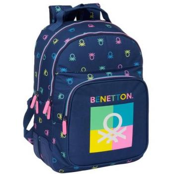 Bolsas y mochilas Mochilas Safta Mochila Doble Benetton Azul
