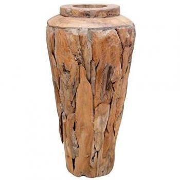 Blumenvase aus Teakholz in Größe 40 x 60 cm