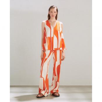 Pantalón Mujer Bicolor Largo El Corte Inglés