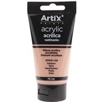 Pinturas Acrílicas Artix para Manualidades y Uso Profesional, Colores Satinados Metalizados y Neón, 75 ml