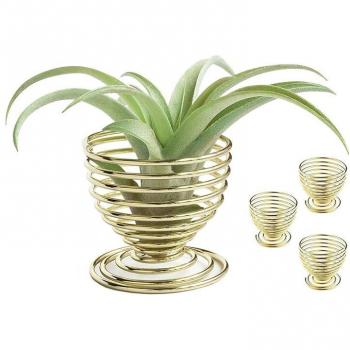 Contenedor Mesa Dorado Soportes de Plantas Air