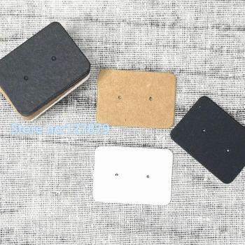 100pcs Blank Kraft Paper Jewelry Price Tags for Earrings 2.5x3.5cm