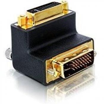 Delock® Adapter DVI 29pin Stecker-Buchse Buchse 90° abgewinkelt