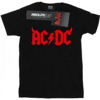 AC/DC Girls T-Shirt Hornedesign 12-13 weiß