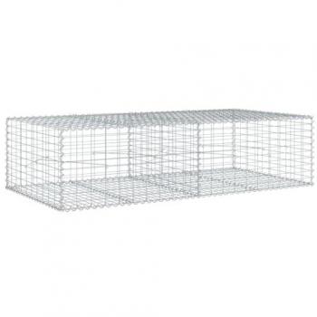 Cobertura de Cesto Gabião VidaXL 200x100x50 cm em Ferro Galvanizado