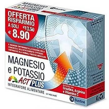 Magnesio e potassio act plus 14 bustine