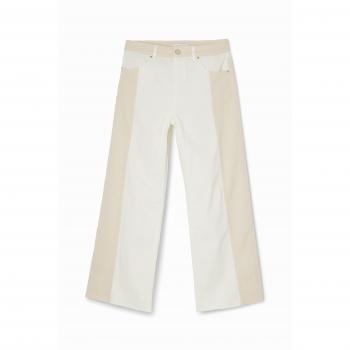 Algodão Cropped Desigual 40 Dois Tons