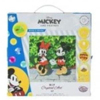 Minnie e Mickey Crystal Art Kit 30x30cm di Craft Buddy