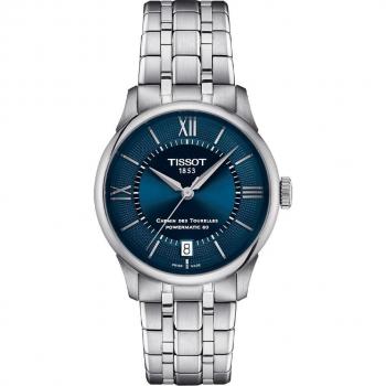 Tissot T-Classic Chemin Des Tourelles Powermatic 80 Blue Dial Automatic T139.807.11.048.00 Unisex Watch blue