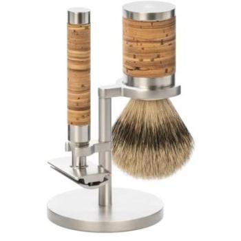 Set Barbero Mühle: Maquinilla Rocca + Brocha Afeitado Abedul