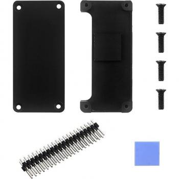 Boîtier en aluminium pour Raspberry Pi Zero 2 W avec tête de broche droite/incurvée