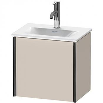 Duravit XViu Waschtisch-Unterschrank 4030, 43x31x39,7cm, 1 Tür, links, schwarz matt/taupe matt