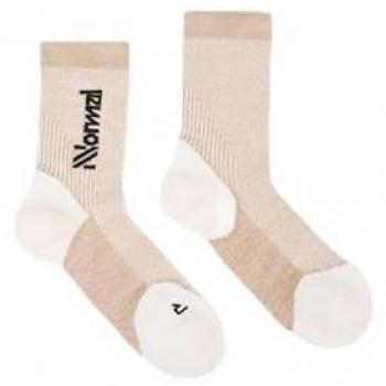 Mérinos NNormal Half – chaussettes longues, beige, taille L