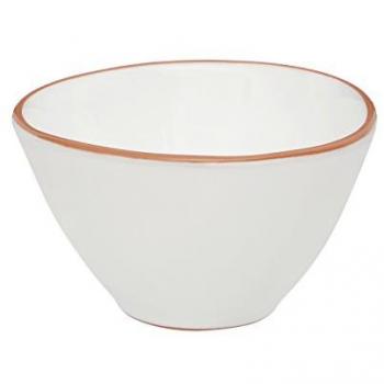 White Glazed Calisto Terracotta Cereal Pot