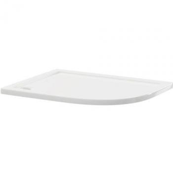 Right Hand Offset Quadrant Shower Tray 1200mm x 800mm x 40mm Pearlstone