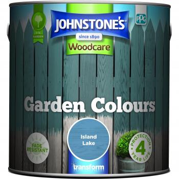 Garden Colours by Johnstone’s: Island Lake Exterior Wood Paint, 2.5 Litre