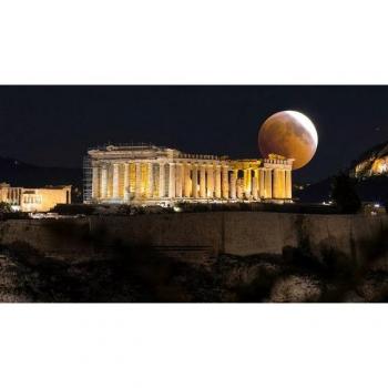 Fototapete Papermoon Nacht über der alten Ruine