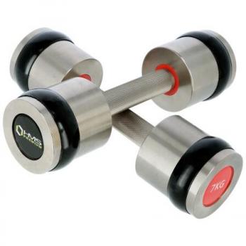 Haltères HMS HH07 10 kg, set de 2, finition chromée
