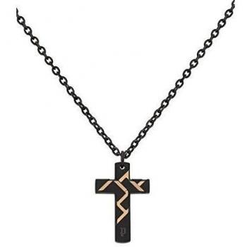 Collier Homme en Acier Noir