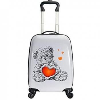 Valise enfant fille Ourson 48 cm