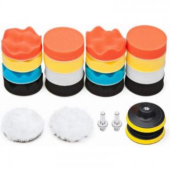 Kit Polissage Mousse Car 22x3, Tampons à Forêt