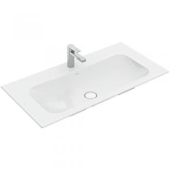 Villeroy und Boch Schrankwaschtisch Finion 4164A2 1000x500mm, ohne Überlauf, 1 Hahnloch, Farbe: Weiß Ceramicplus